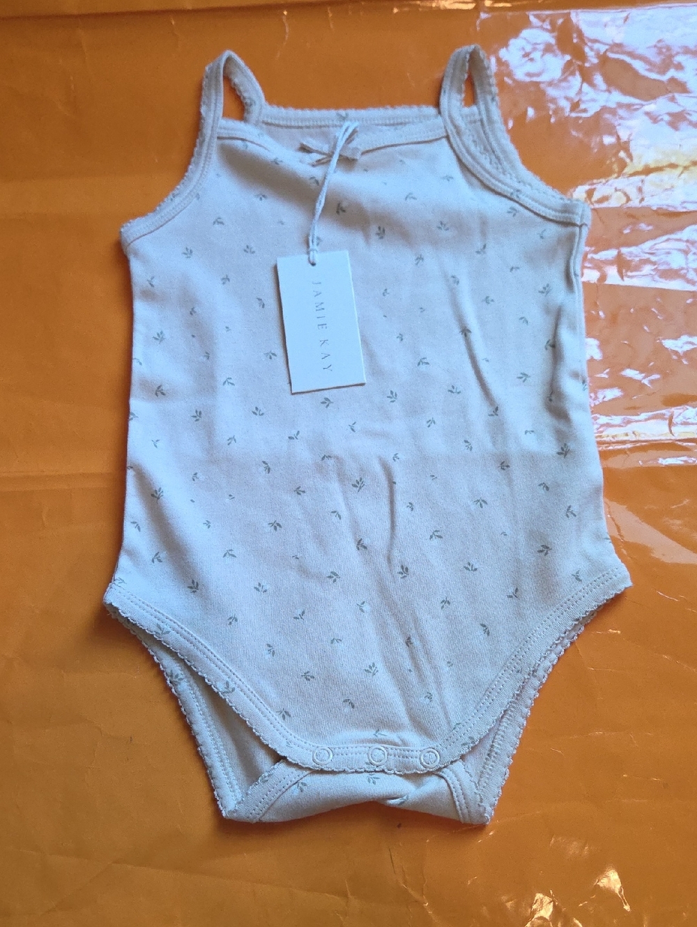 Nwt! Jamie Kay Bridget Bodysuit In Elenore Pink Tint Size 1yr 100% Cotton